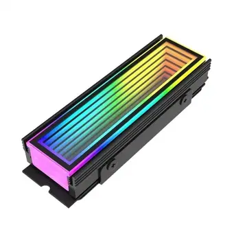 Dissipador SSD M.2 2280 NVMe Delta-CN510 ARGB 5V 3 Pinos Aura Sync