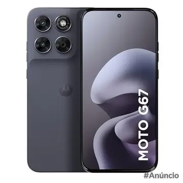 Smartphone Motorola Moto G67 5G - 128GB 12GB 4GB RAM + 8GB RAM Boost camera 50MP Sony Lytia 600, tela 1.5K extreme Amoled 120hz, ultrarresis