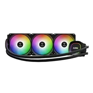 Water Cooler Gamdias Aura GL360 Preto ARGB AMD AM5 Intel LGA 1851