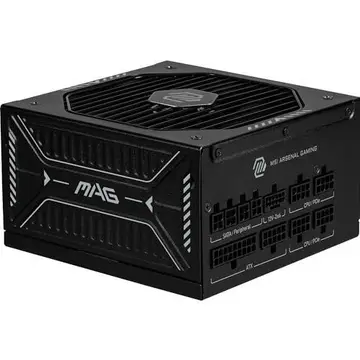 MSI MAG A1000GLS PCIE5 Adaptador de alimentação 1000 W, ouro 80 Plus, ATX 3.1, suporte GPU PCIe 5.1, suporte a GPU nativo 12V-2x6, conector 