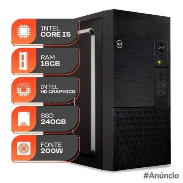 Computador Home Essential S, Intel Core I5, 16GB DE RAM, SSD 240GB