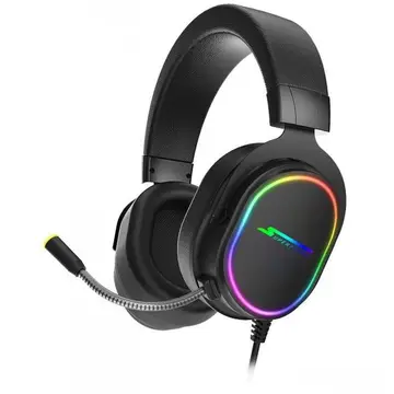 Headset Gamer Superframe Velka 71 Surround Rgb Usb Black