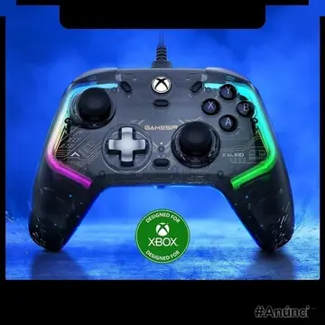 Controle Com fio GameSir Kaleid Flux Hall Effect , Para PC, Xbox Series X, Xbox Series S, Xbox One