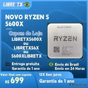Processador AMD Ryzen 5 5600X