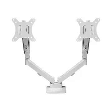 Suporte Articulado Para 2 Monitores 13 a 32 Pistão a Gás Zinnia Nimbo 210 Branco