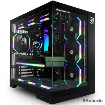 Gabinete Gamer Kalkan Asgard Preto Aquário sem fans KLK00040