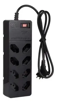 Filtro De Linha com DPS iCLAMPER Energia 8 Tomadas Régua com Tecnologia LCF