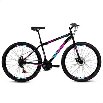 Bicicleta Aro 29 Aço Carbono Freios A Disco 21 Marchas Krow Bikes