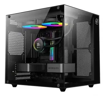 gabinete kalkan midgard lite preto m-atx vidro