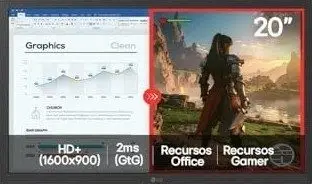 Monitor LG 20U401A 20" 4K UHD TN 75Hz 2ms