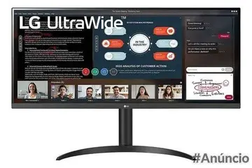 Monitor Ultrawide LG 34 Ips Full Hd Hdr10 Amd Freesync 34wp Cor Preto