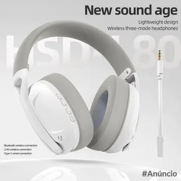 headset smailwolf l80 bluetooth wireless three-mode