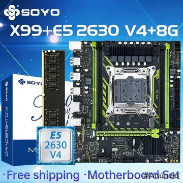 placa mãe soyo x99 xeon e5 2630 v4 lga2011-3