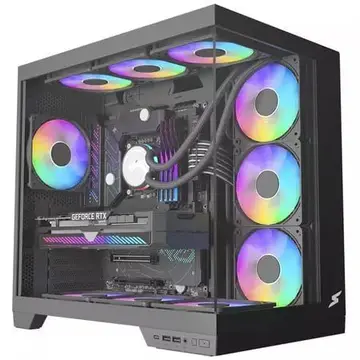 Gabinete Gamer SuperFrame Vhagar, Atx, Preto