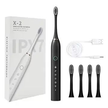 escova elétrica sonic x-2 4 cabeças substituíveis