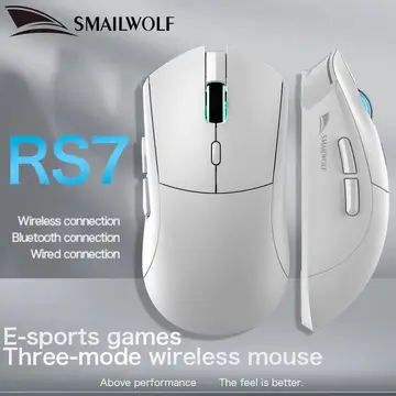 2x Mouse Gamer Sem Fio Smailwolf Rs7, Sensor Paw3311