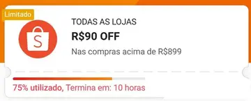 Cupons Shopee Esgotando