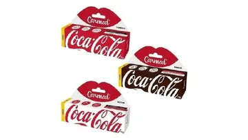 cosméticos carmed coca-cola kit 3 und 10g