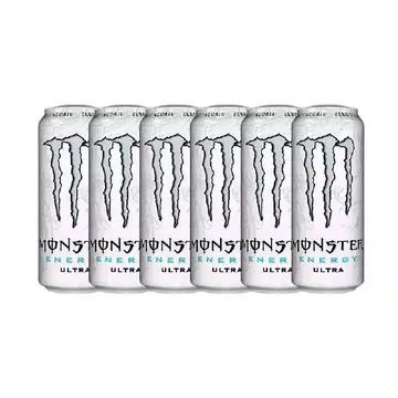 bebida energética monster ultra lata 473ml kit com 6