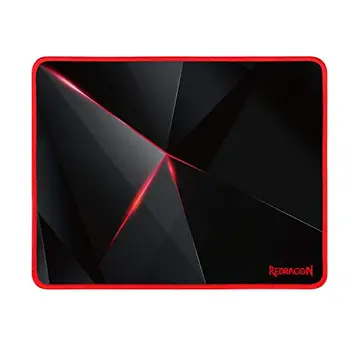 mousepad gamer redragon capricorn 330x260x3mm p012 preto/vermelho