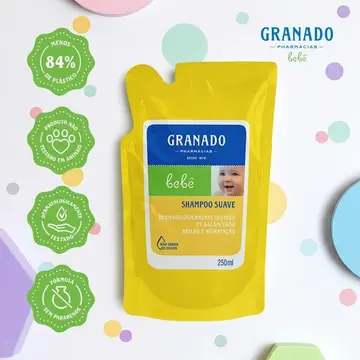 shampoo granado refil shampoo bebê tradicional 250ml