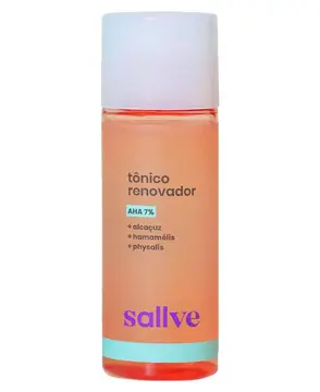 cosméticos sallve tônico renovador 120ml aha 7%