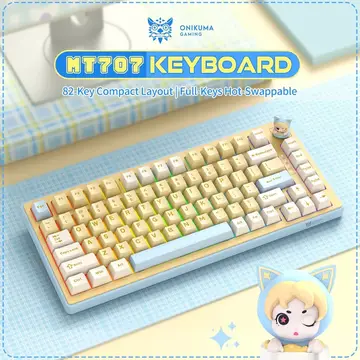 teclado mecânico gamer onikuma mt707 sem fio