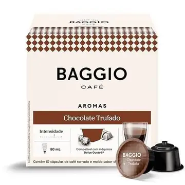 cápsulas de café baggio aroma chocolate trufado dolce gusto 10 cápsulas