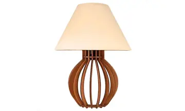eletrodomésticos abajur clássico cabeceira criado mudo quarto madeira marrom bege bivolt 110v/220v