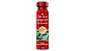 perfumaria old spice desodorante antitranspirante aerossol refrescante 150ml