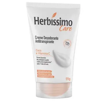 perfumaria herbíssimo care coco e vitamina c 55g