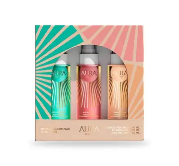 perfumaria kit mini body splash trilogia das deusas 60ml