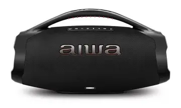 Caixa de Som Boombox AIWA - Bluetooth, 3 vias, IP66, AWS-BBS-01-B