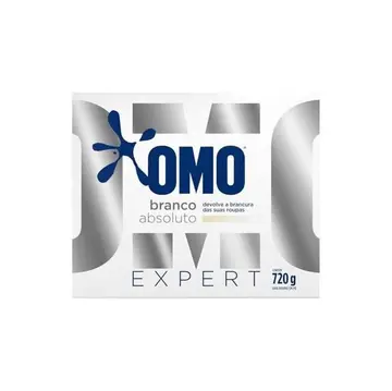 sabão em pó omo expert roupas brancas caixa 720g