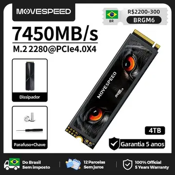 SSD MOVESPEED NVMe 7450Mbps
