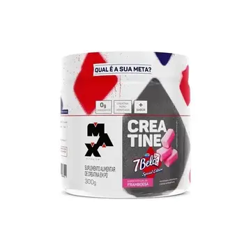Creatina 7 Belo 300g Creatina Monohidratada Sabor Framboesa