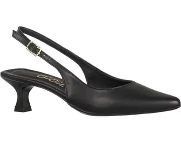 ￼Sapato GiGiL Feminino Scarpin Slingback Bico Fino Salto