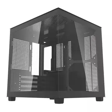 Gabinete Gamer Aquário Aigo Apollo A275, Mini-Tower, Lateral de Vidro, Preto