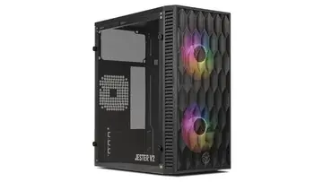 Gabinete Gamer Tgt Jester V2 Rainbow Mini-Tower, Com 2 Fans