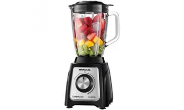 Liquidificador Turbo Glass L-1400 GI 1400W Jarra de Vidro Mondial
