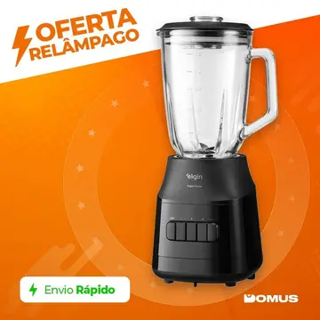 Liquidificador Super Force 1,9L 900W Jarra de Vidro Elgin