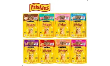 Kit 15 unid Sachê Friskies Alimento Úmido Gatos escolha o sabor