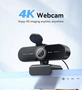 Emeet C60e 4K 30 Fps Webcam 1080P 60 Fps Câmera de vídeo Autofoco Câmera Usb Web cam