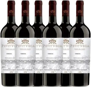 Vinho Espanhol Petit Vega 18 meses do Ribera Del Duero 750ml - Caixa com 6 garrafas