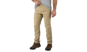Field & Stream Calça masculina de camada dupla Sfyk Shoot from Your Knee, Caqui, 36W / 32L 46/48 BR