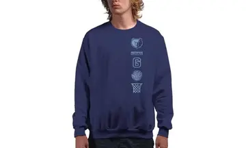 Junk Food Logotipo masculino padrão x NBA-LC Stacked - oficialmente licenciado adulto gola redonda