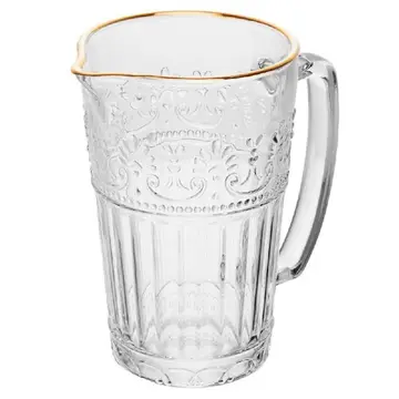 Jarra Mauve com Fio de Ouro Cristal 750ml Wollf