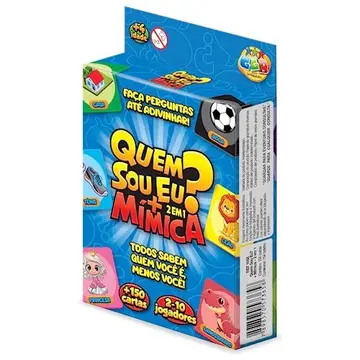 GGB Jogo Infantil 2 em 1 Quem Sou Eu? e Mímica
