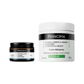 Principia Kit Cremes Hidratantes Rosto E Corpo Ch-01 + Ch-02 Seca Dia/noite