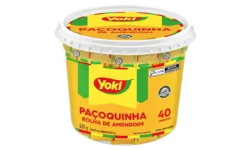 doce yoki paçoquinha amendoim pote 520g